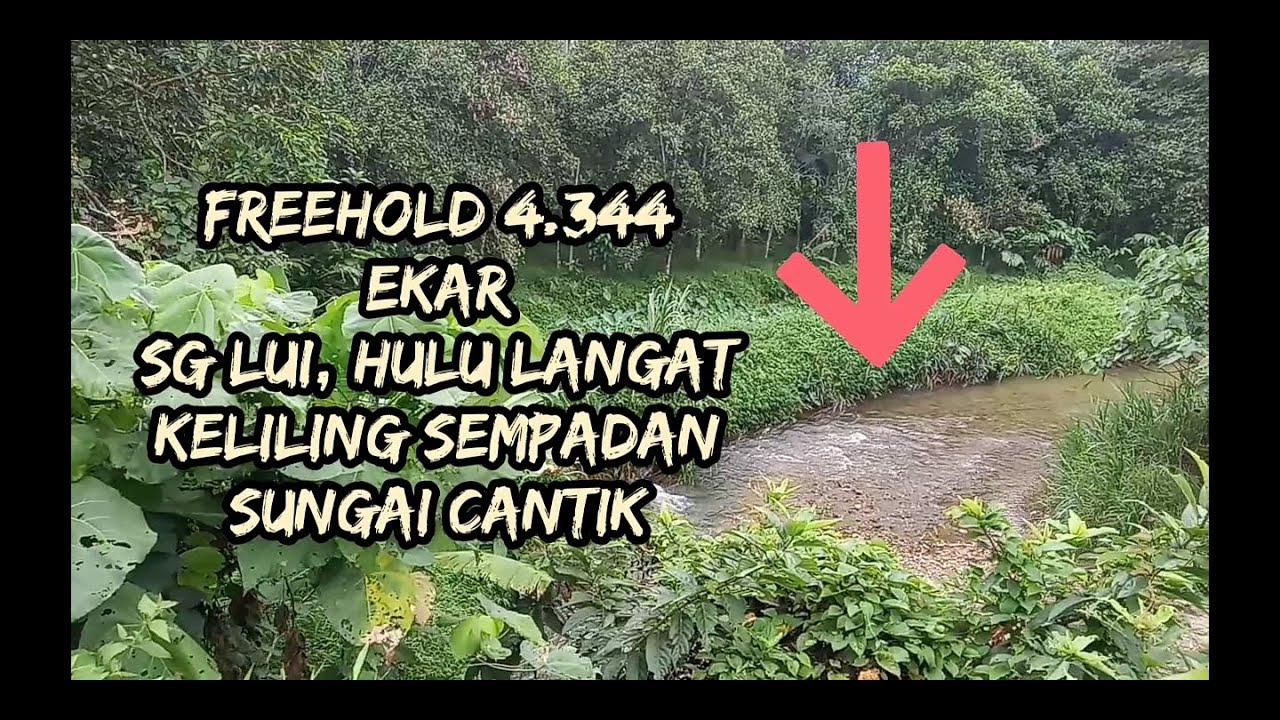 Tinjau tanah dikelilingi sungai deras Sg Lui Hulu Langat