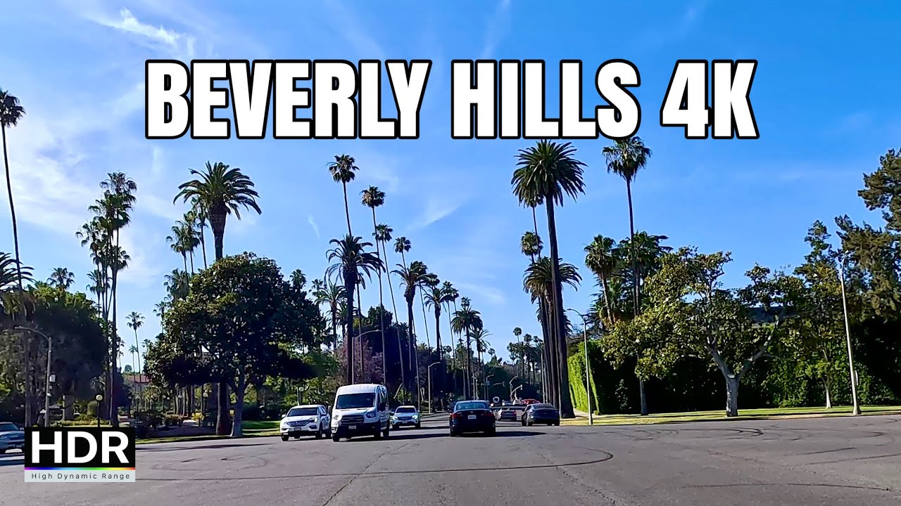 Beverly Hills Drive 4K, Los Angeles, California