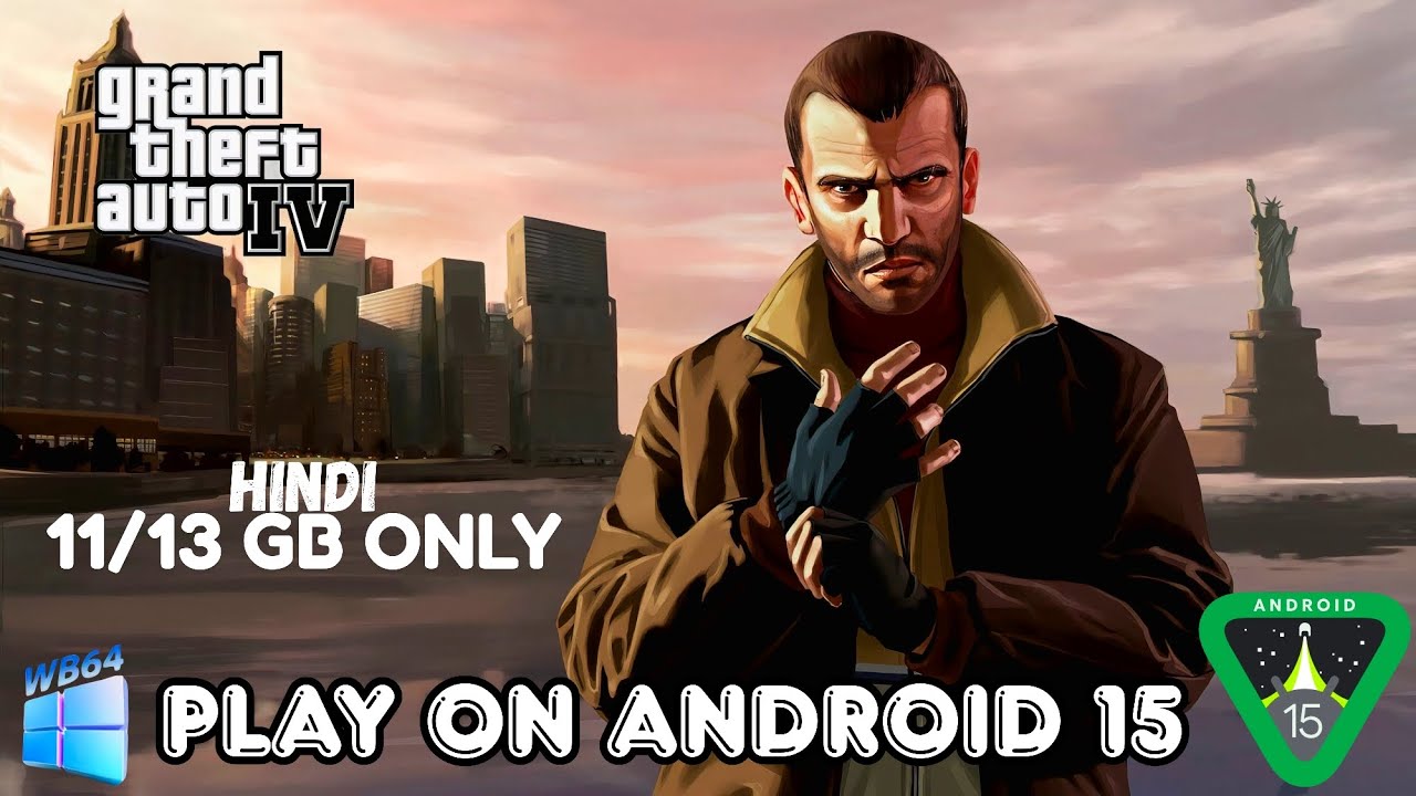 PLAY GTA IV ON ANDROID 15 Using Winlator JUST 11GB