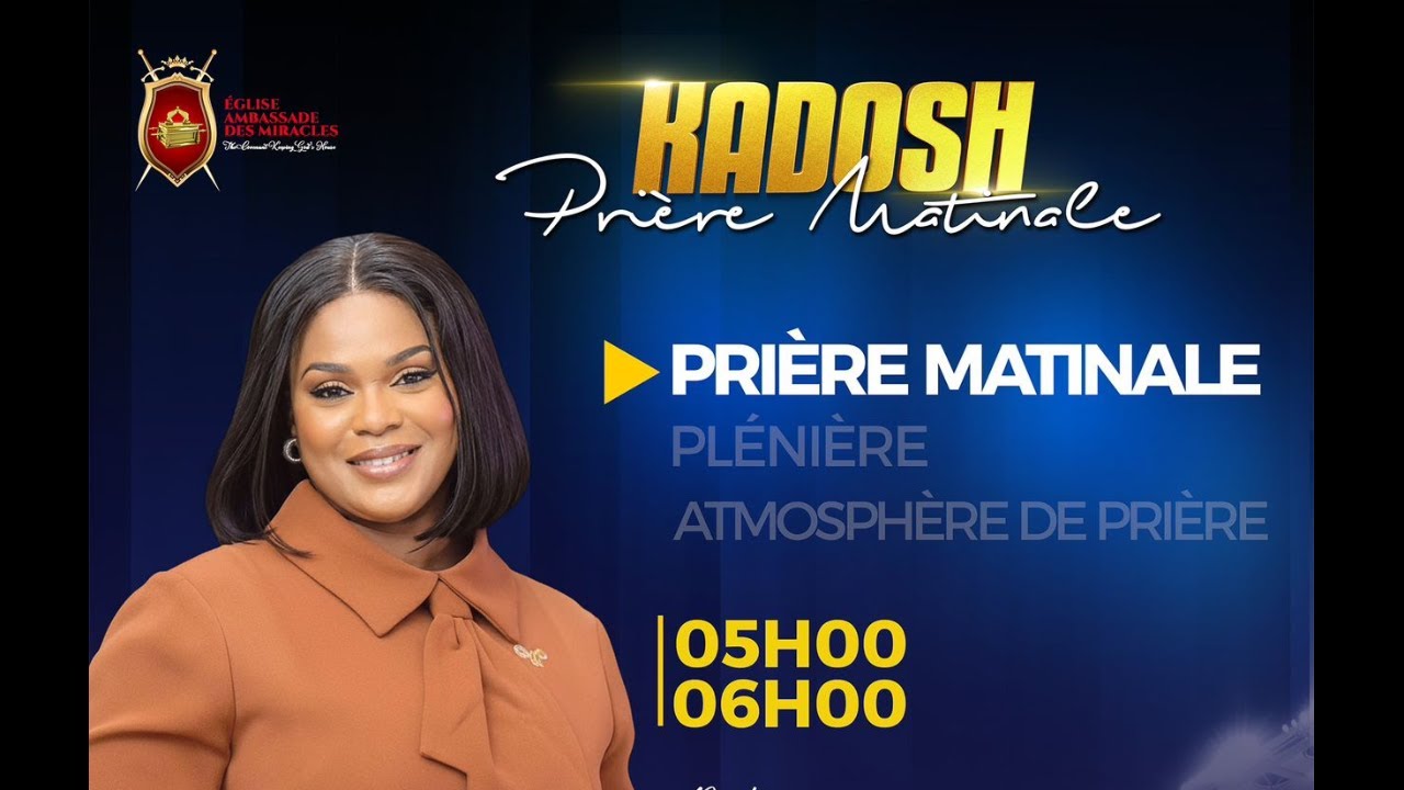 PRIERE MATINALE -KADOSH 2026 I JOUR 17  I MAR 17 FEV 2026 I PASTEURE TANIA OUATTARA