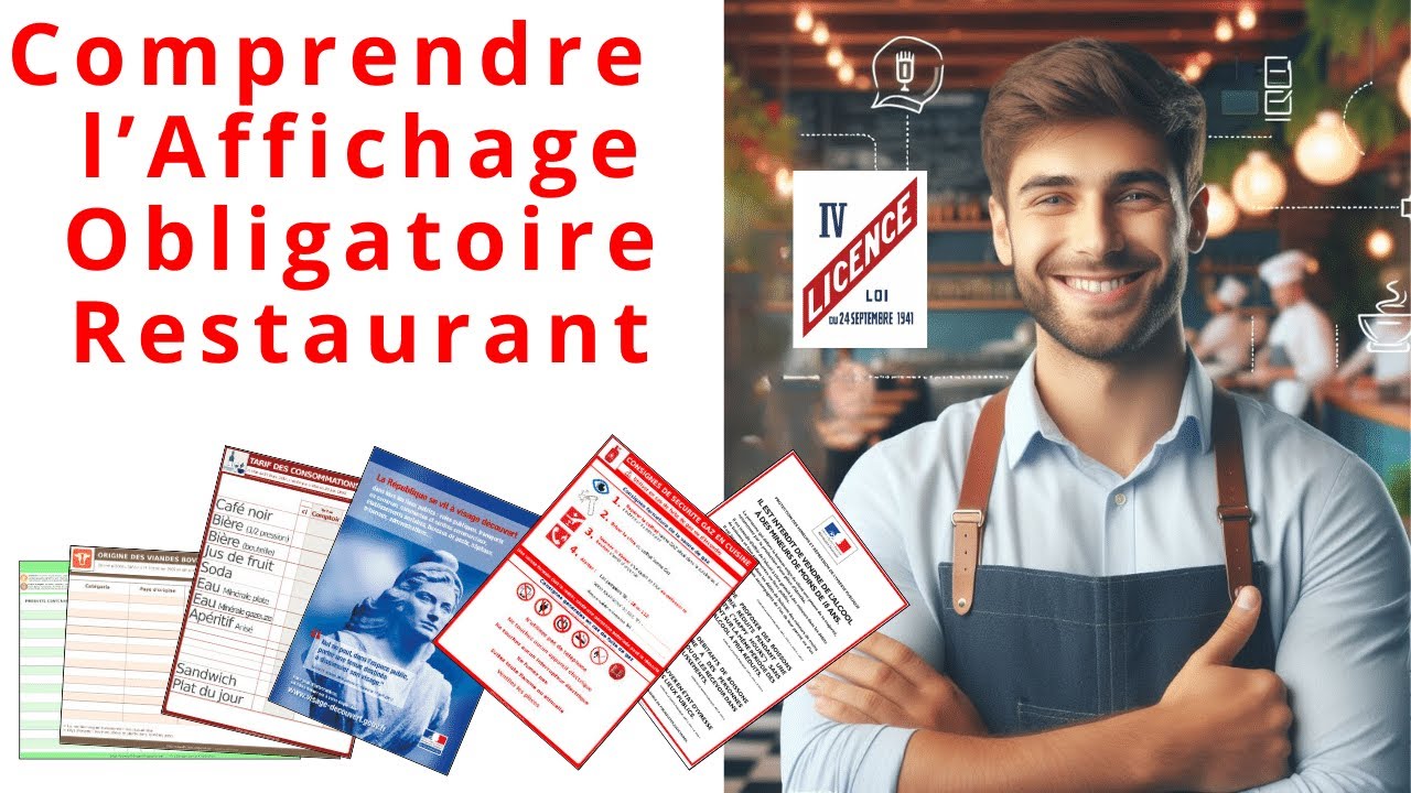Affichage obligatoire en restaurant Informez vous