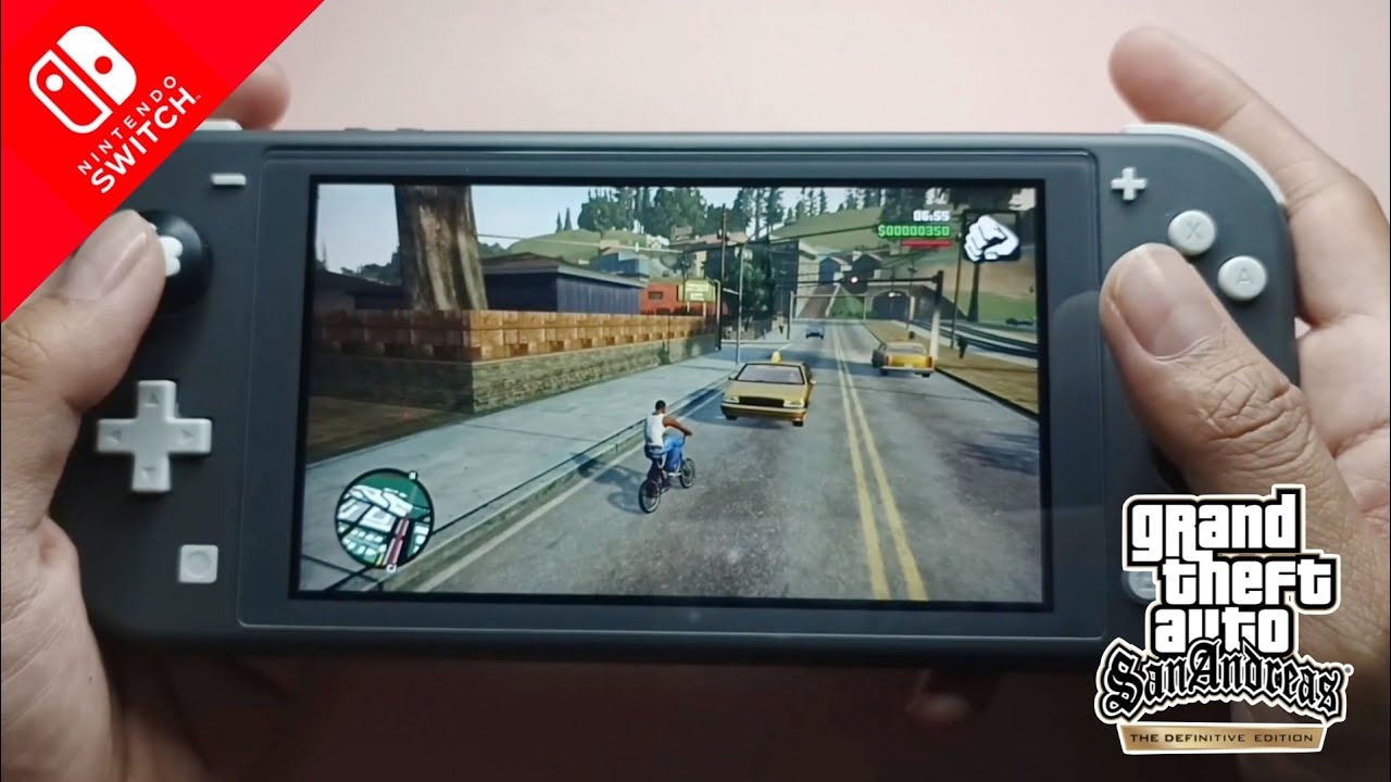 GTA SAN ANDREAS The Definitive Edition || NINTENDO SWITCH LITE GAMEPLAY