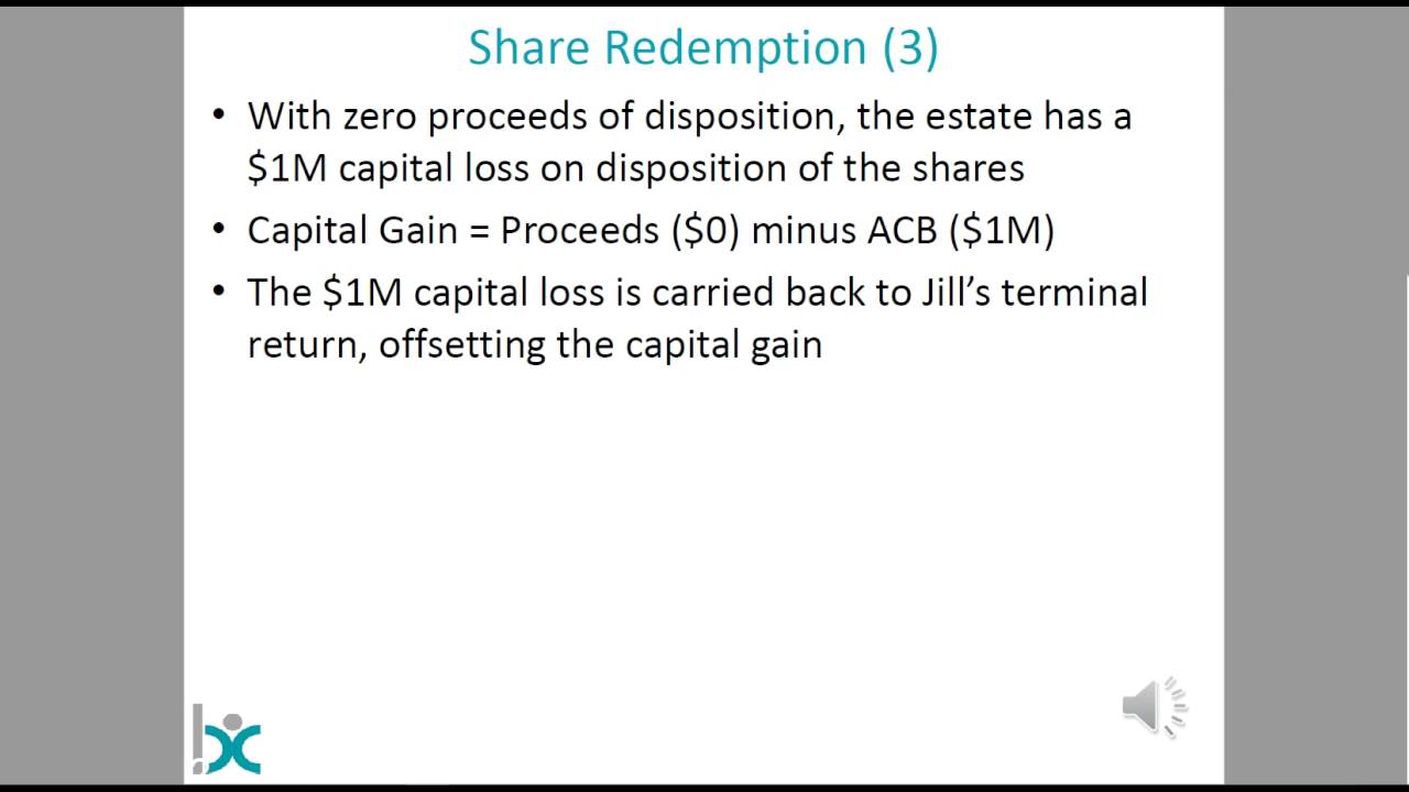 Buy Sell Arrangements 4 - Share Redemption