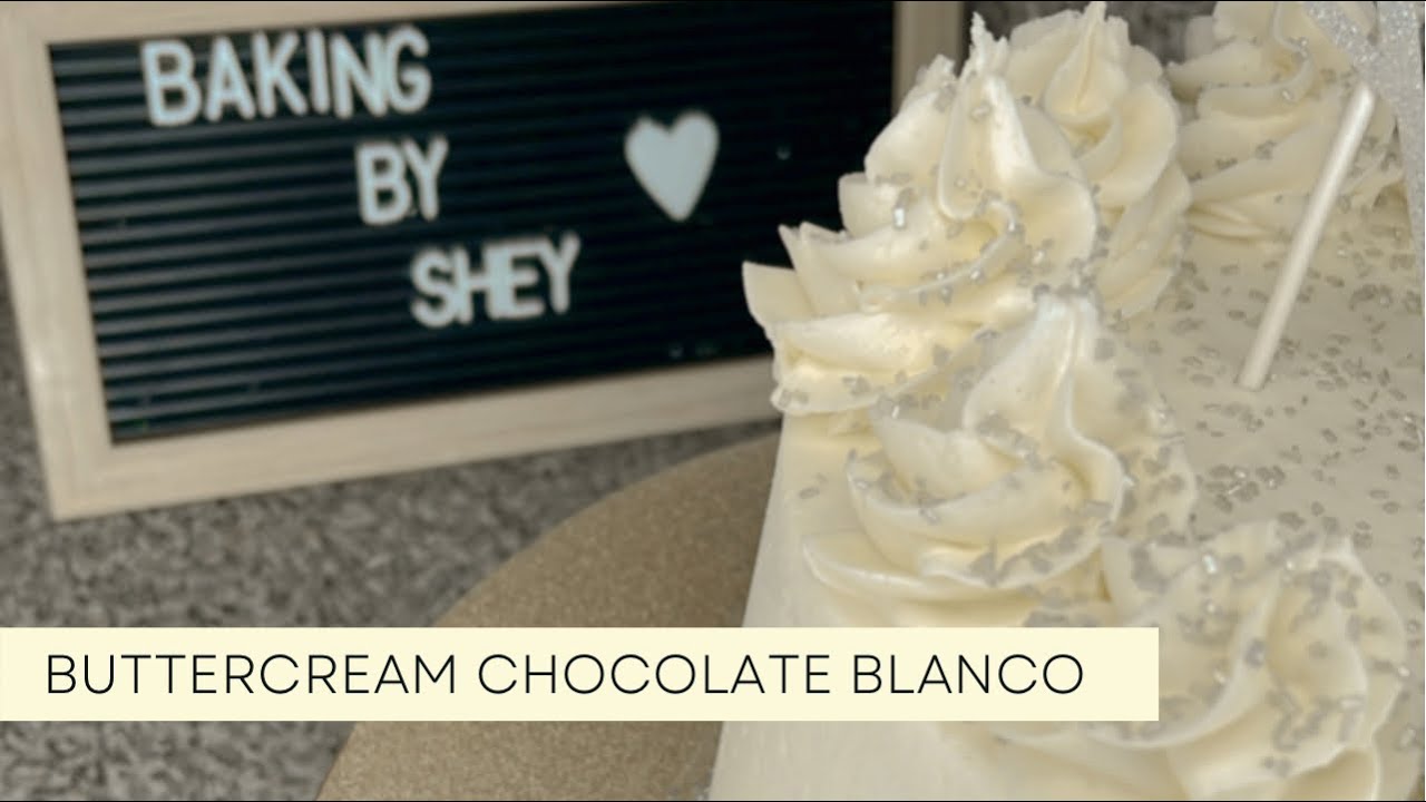 BUTTERCREAM DE CHOCOLATE BLANCO 😬 S&Uacute;PER F&Aacute;CIL DE HACER!