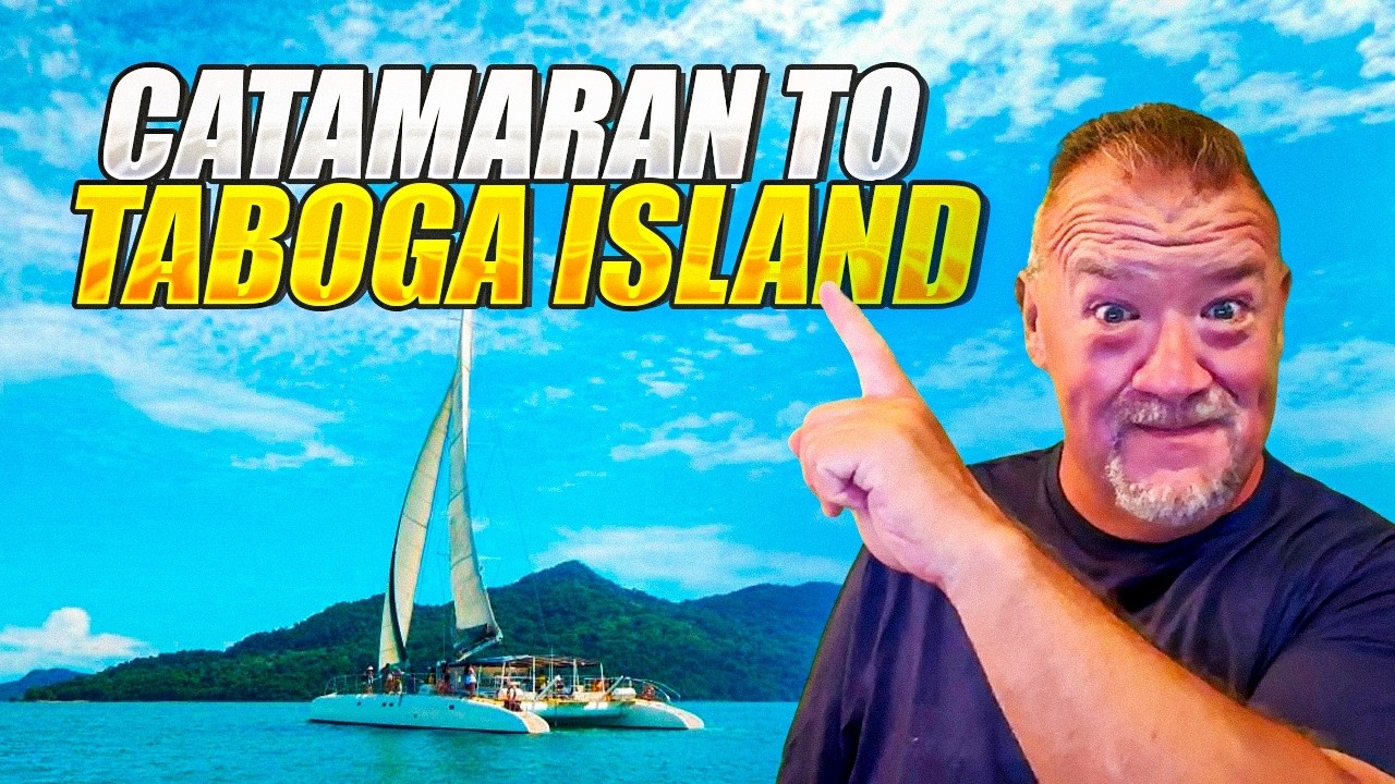 Catamaran Adventure to Taboga Island | Panama Travel Vlog 🌊☀️