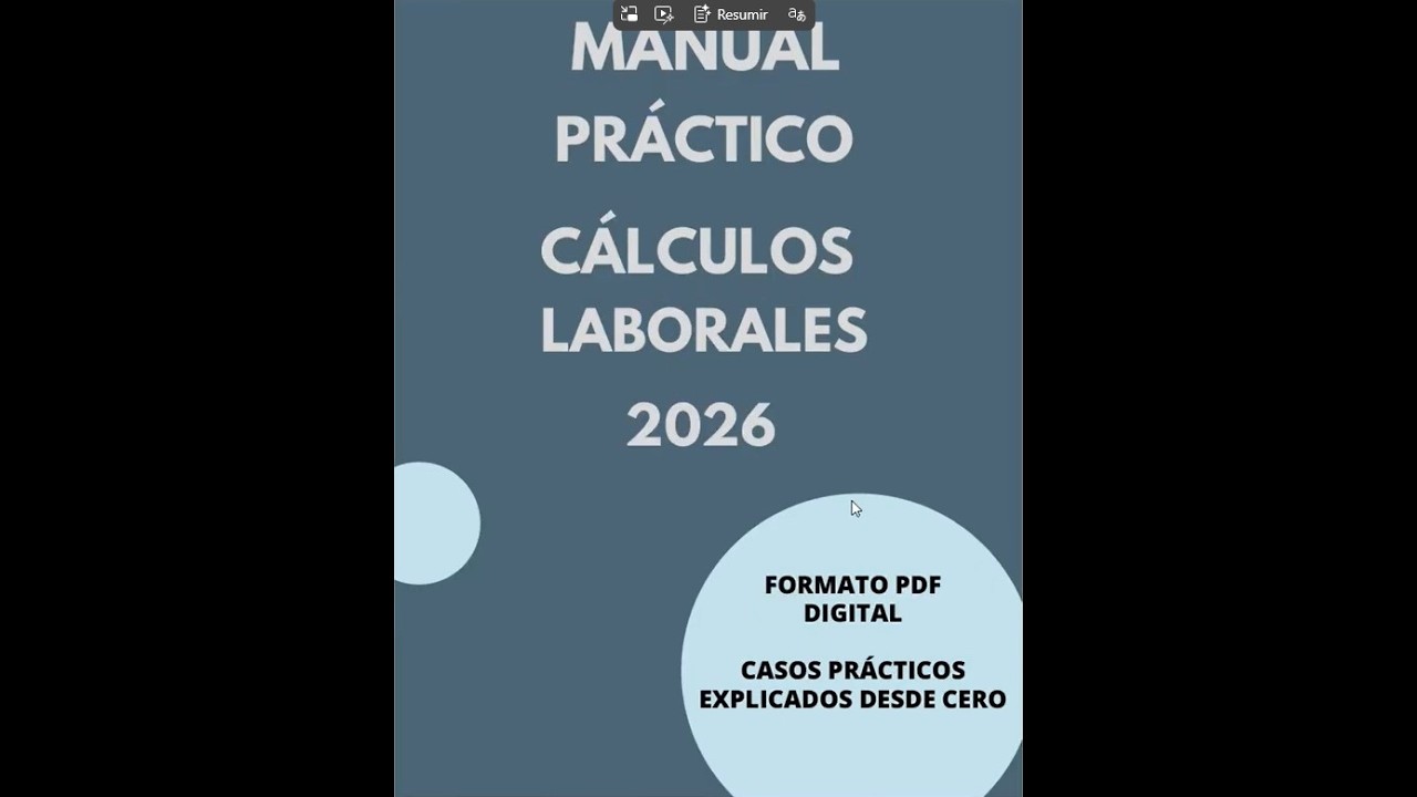 MANUAL PRÁCTICO PARA CAPACITARTE EN CÁLCULOS LABORALES 2026