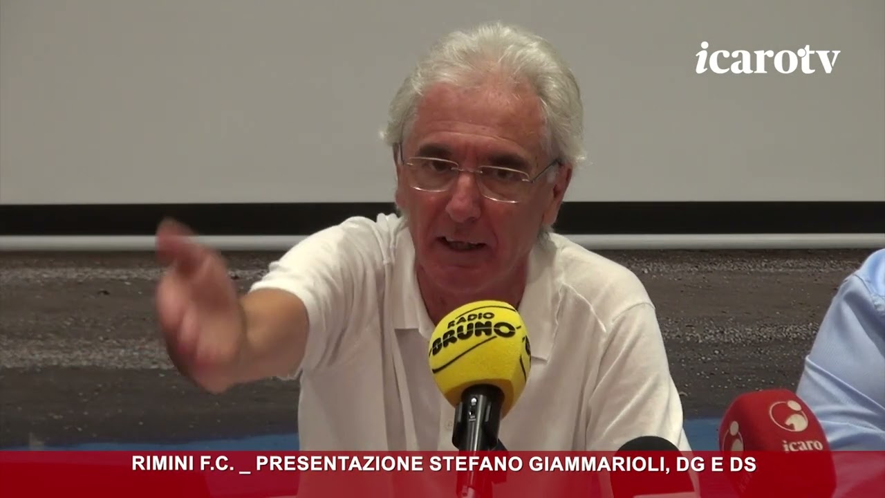 Rimini F.C.: la presentazione di Stefano Giammarioli, nuovo DG e DS