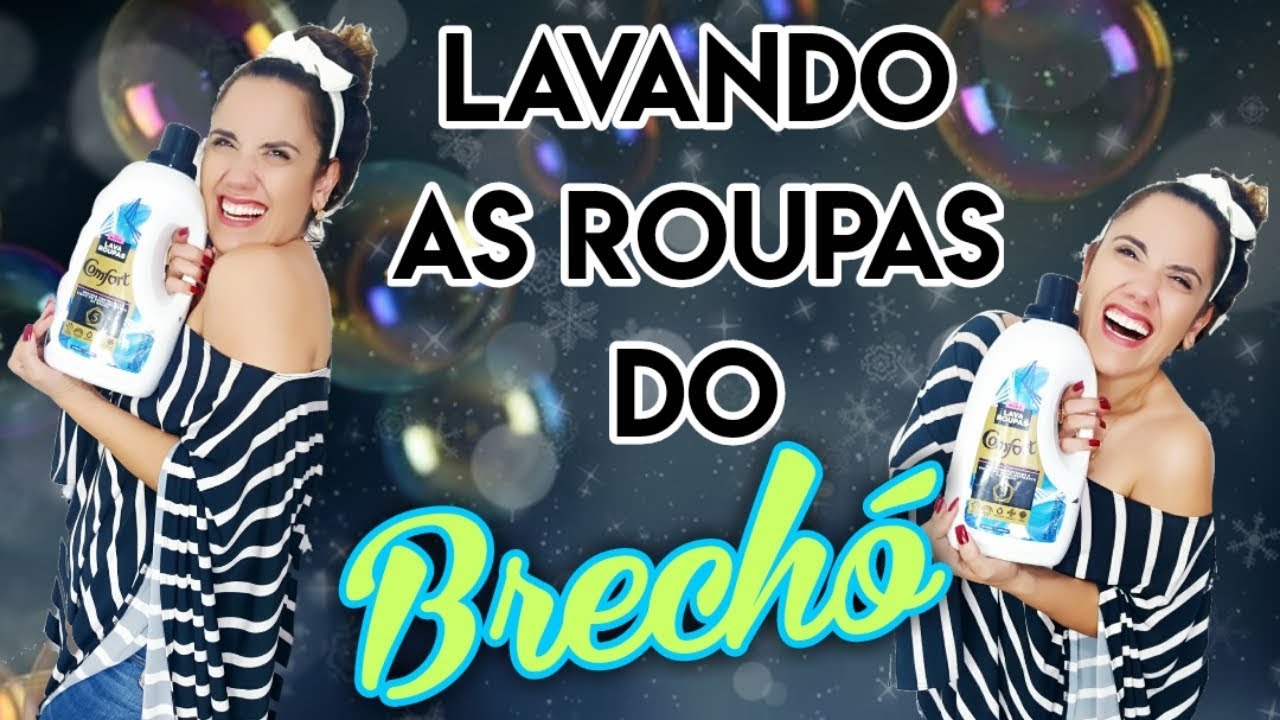 Lavando as Roupas do Brechó - Higienização das Roupas