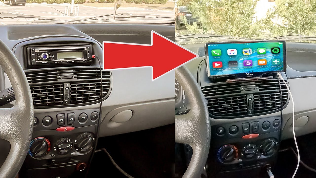 Cum sa iti pui CARPLAY si ANDROID AUTO pe ORICE MASINA ?! - Vlog 1109
