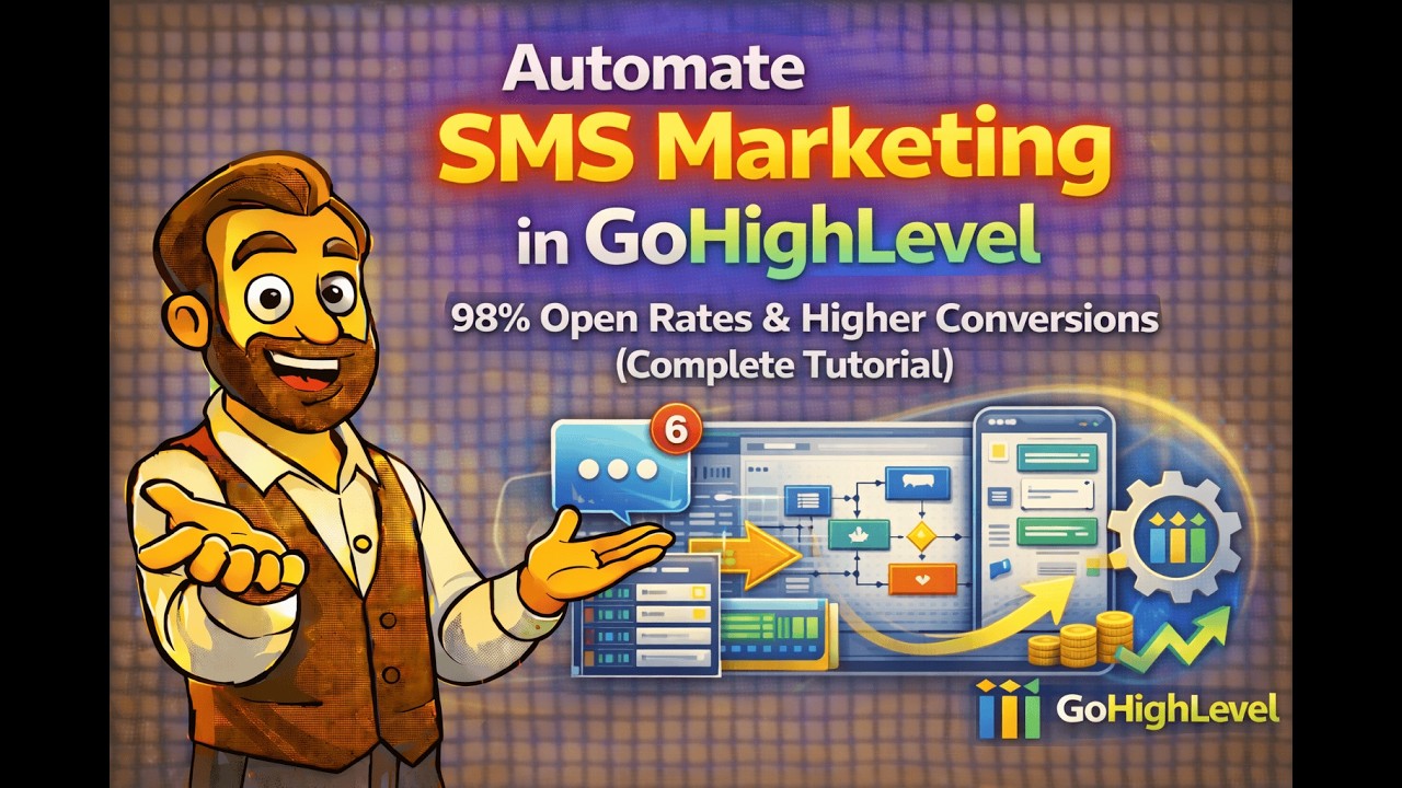 Automate SMS Marketing in GoHighLevel  | Achieve 98% Open Rates vs 20% Email Full Tutorial