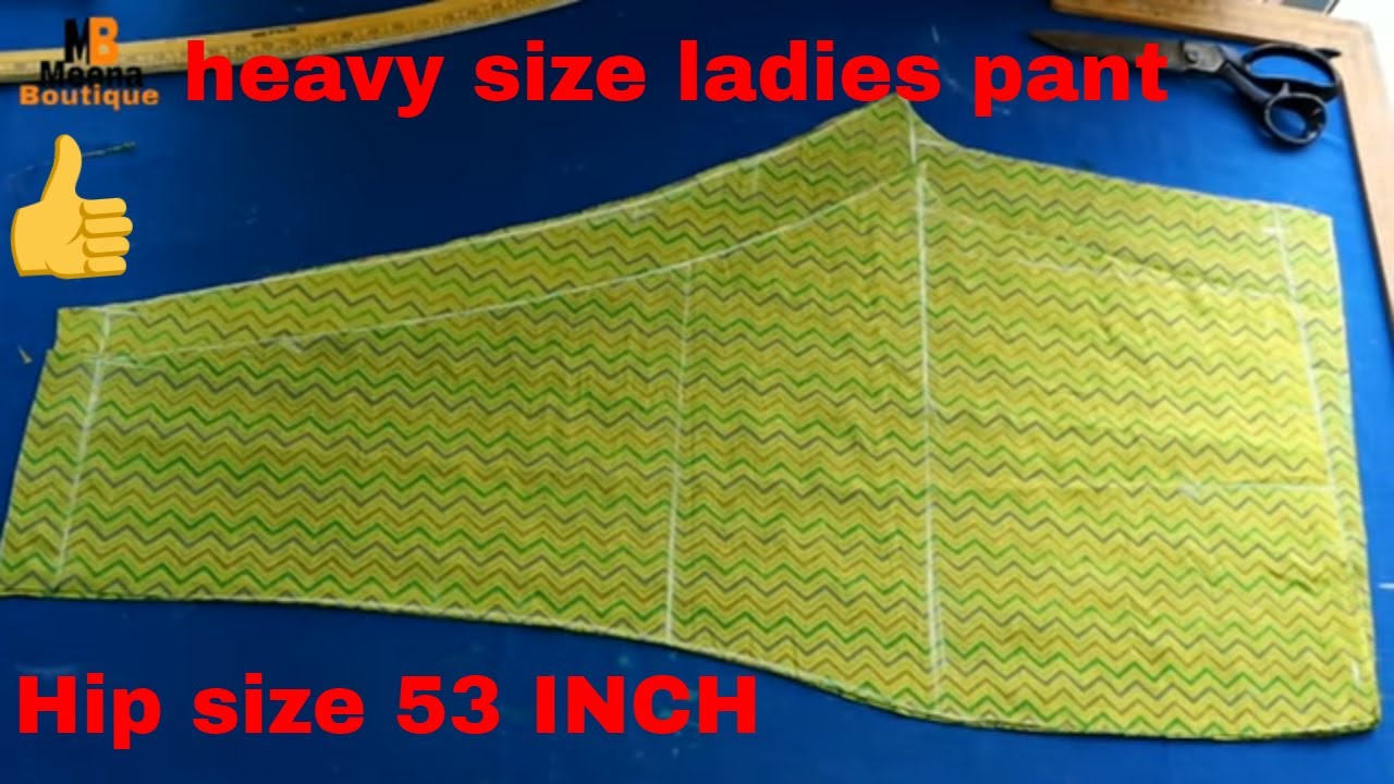 Ladies pant cutting and stitching  in Hindi / ladies trouser cutting / Meena boutique