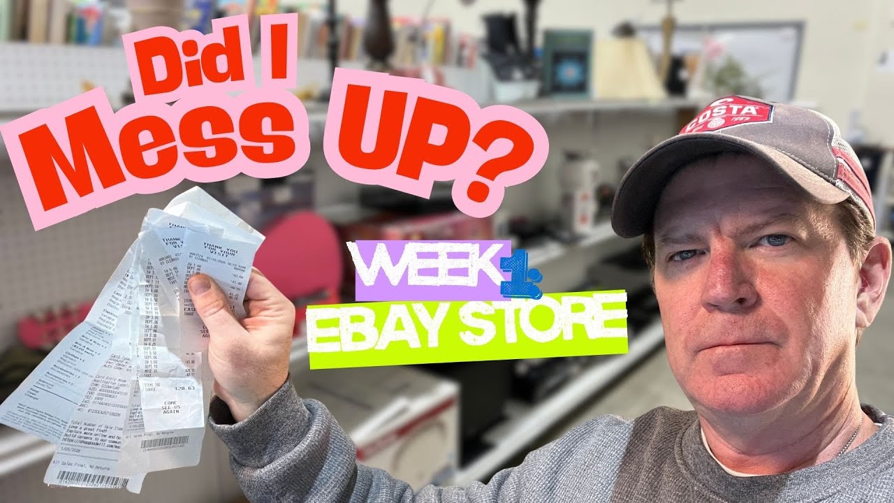 Reselling on Ebay and Facebook Marketplace Week 1: Real Buys, Real Numbers, Real Mistakes