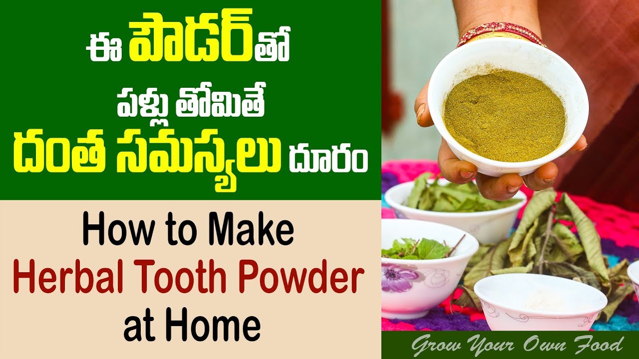 How to Make Herbal Tooth Powder at Home II Natural Living