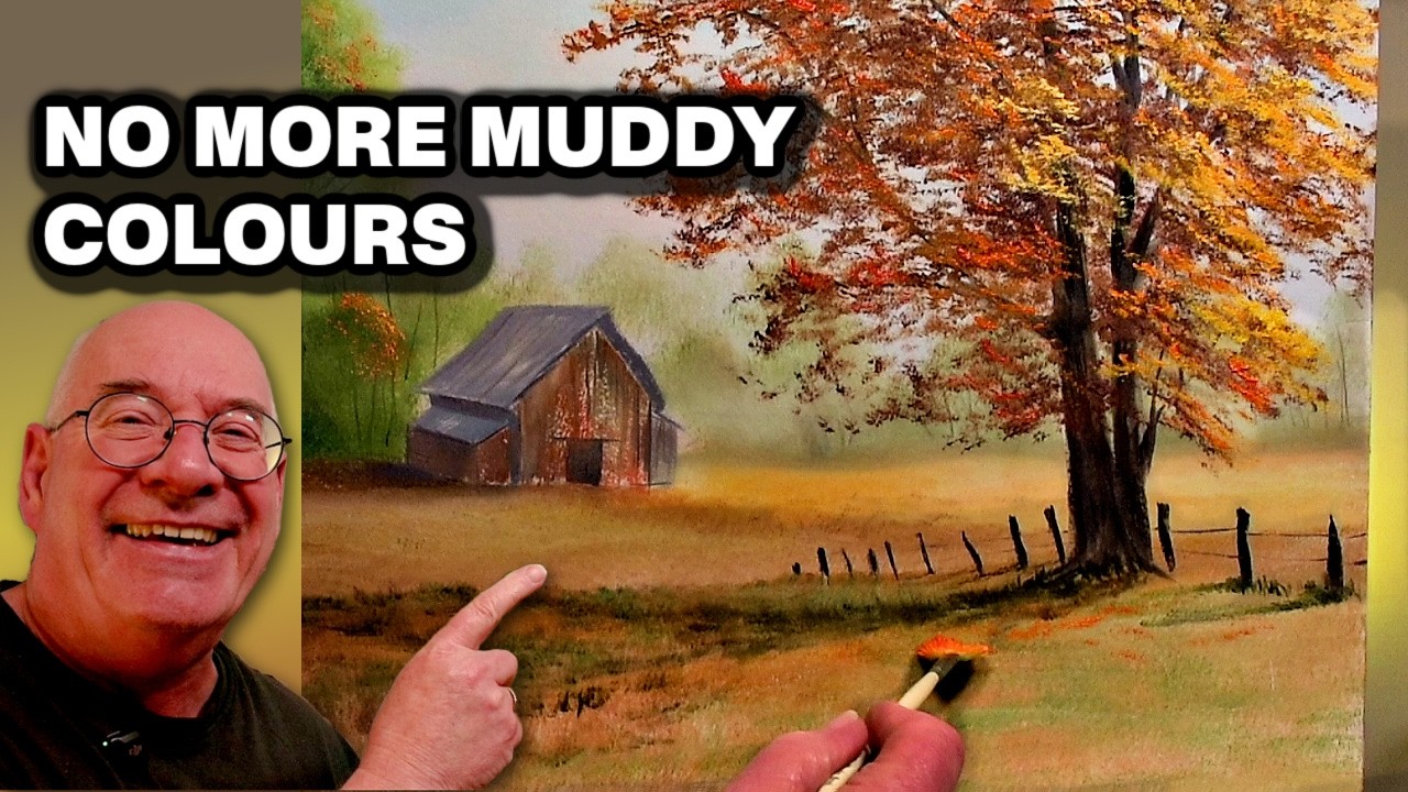 Paint Like Bob Ross | Autumn Landscape Oil Painting