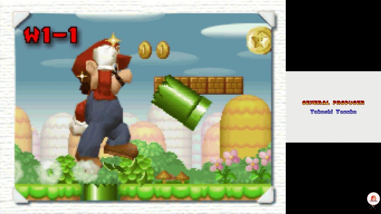 New Super Mario Bros (DS|High Res) (100%) / Credits [4:3/4K@60]
