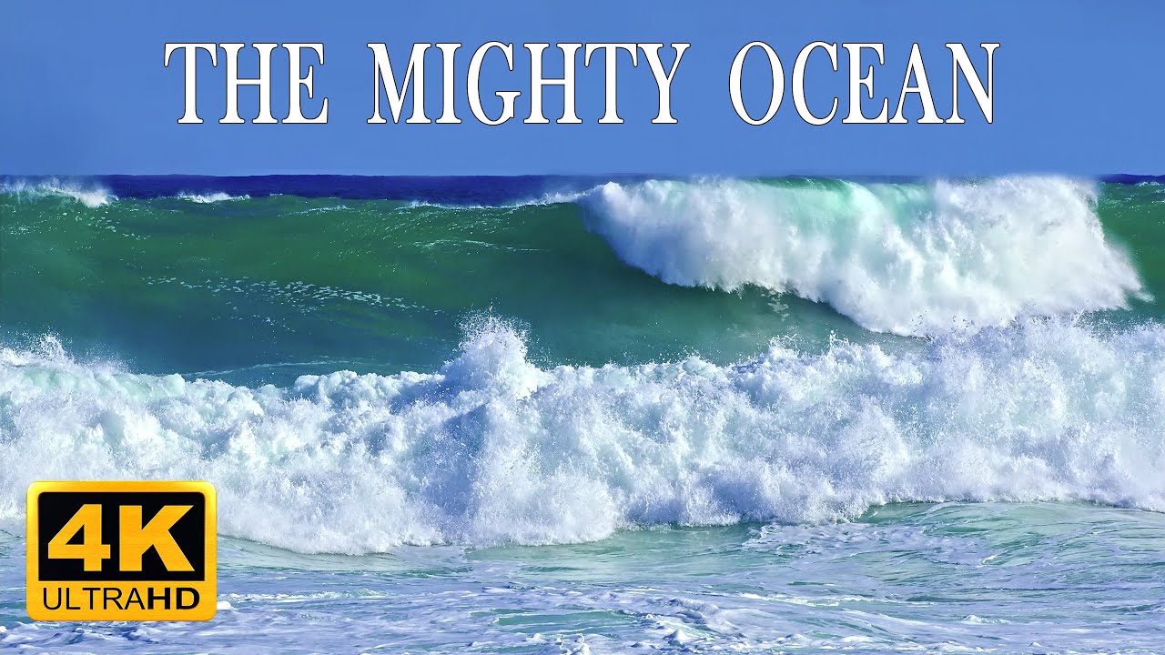 Mighty ocean waves // The Great Ocean Road. 4K UHD ASMR video