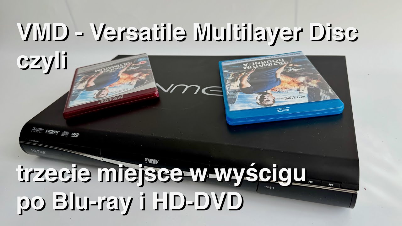 HD-VMD - Versatile Multilayer Disc - czyli ten trzeci po Blu-ray i HD-DVD format film&oacute;w HD