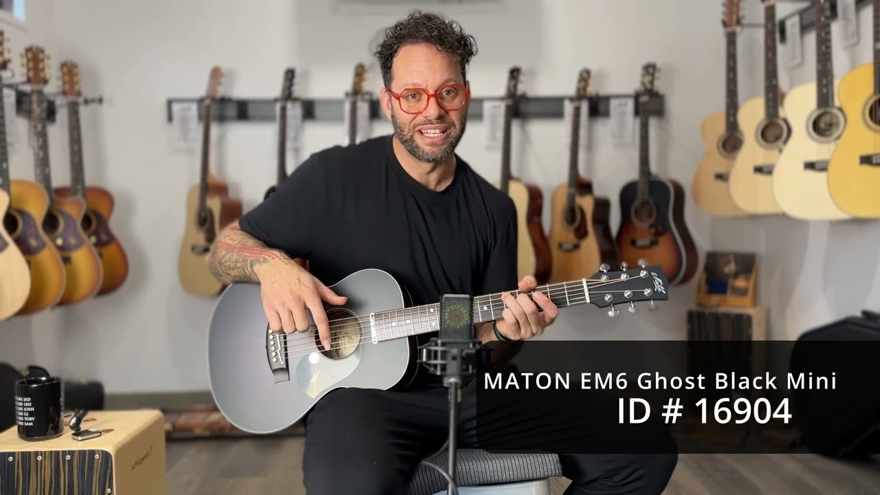 Maton Guitars EM6 Ghost Black Mini #16904