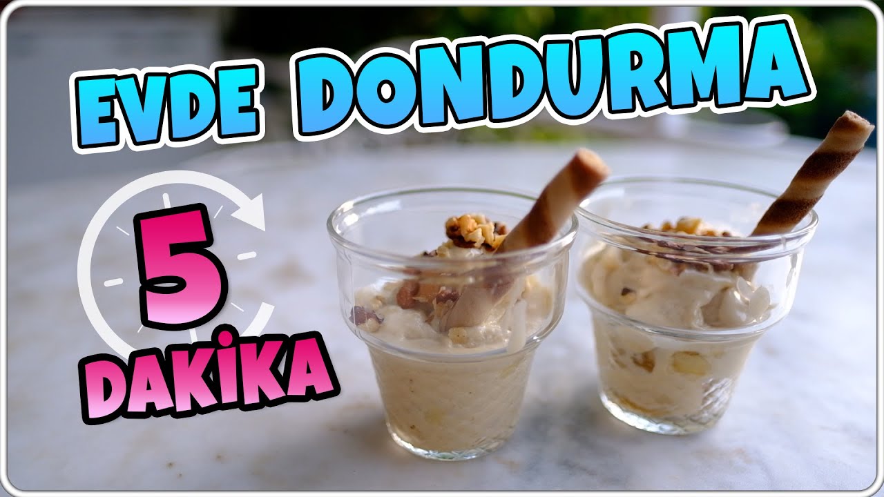 5 DAKİKADA EVDE PRATİK DONDURMA TARİFİ | Pratik Öğrenci Atıştırmalığı | Reji Mutfakta