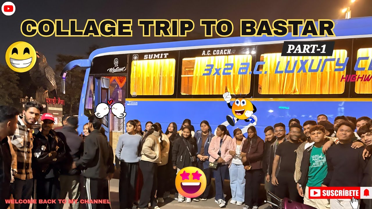 College Trip to Bastar 😍🚎 | PART-1 Bastar with Friends🫂 |  Hidden Bastar ❤️ | College Life 🫶