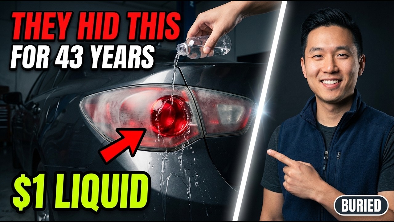 $1 Liquid RESTORES ALL Foggy Taillights PERMANENTLY. No Replacement. BIG AUTO BURIED This Since 1981