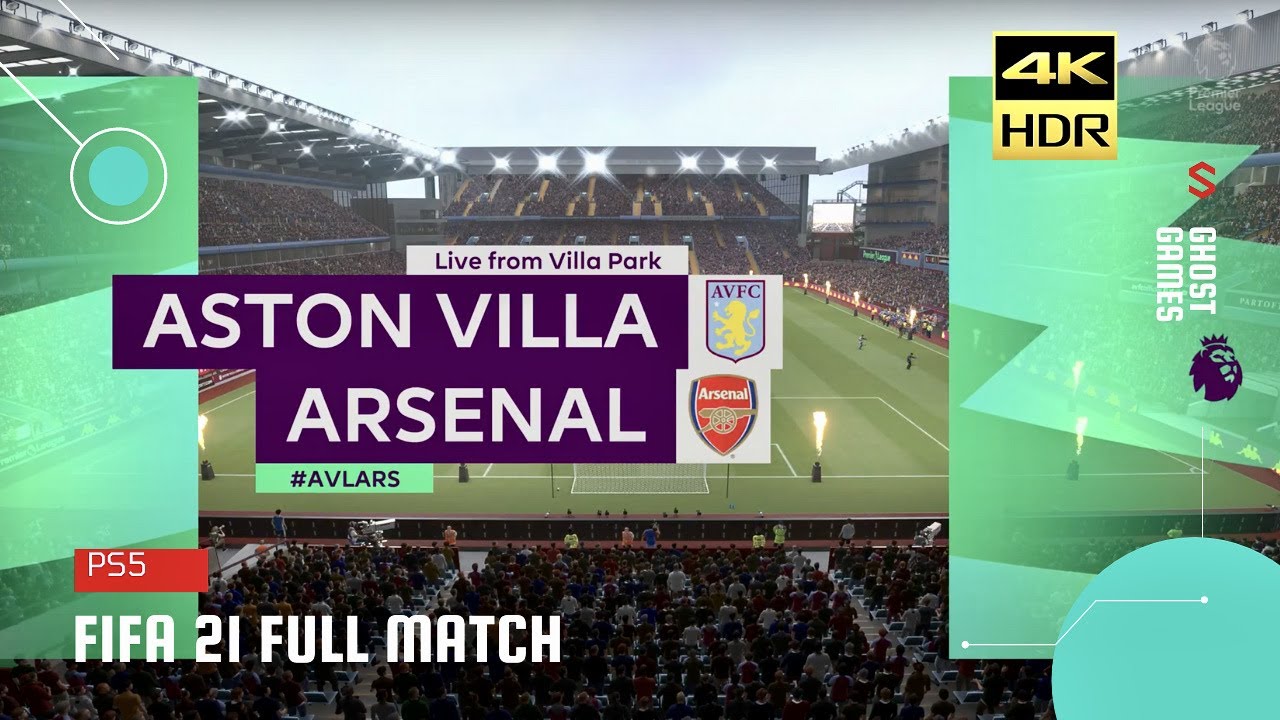 FIFA 21 | Aston Villa vs Arsenal | Premier League | PS5 Gameplay 4K HDR 60FPS