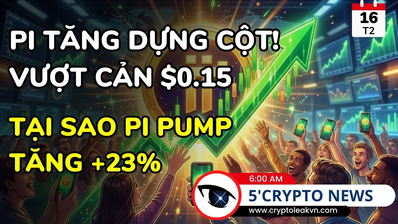 [5 Ph&uacute;t Crypto] Gi&aacute; Pi Tăng Mạnh Khi Lực Mua B&ugrave;ng Nổ Tr&ecirc;n Thị Trường