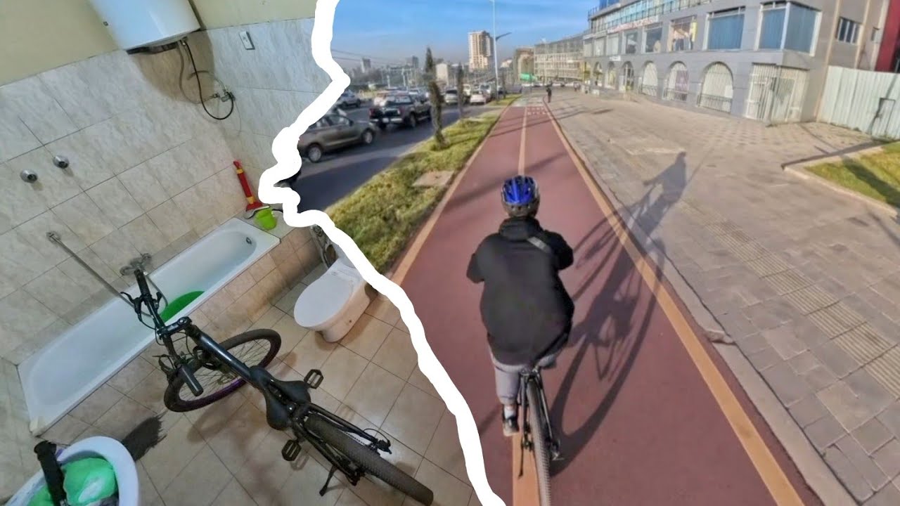 Home to downtown by bike, Addis's Morning Rush