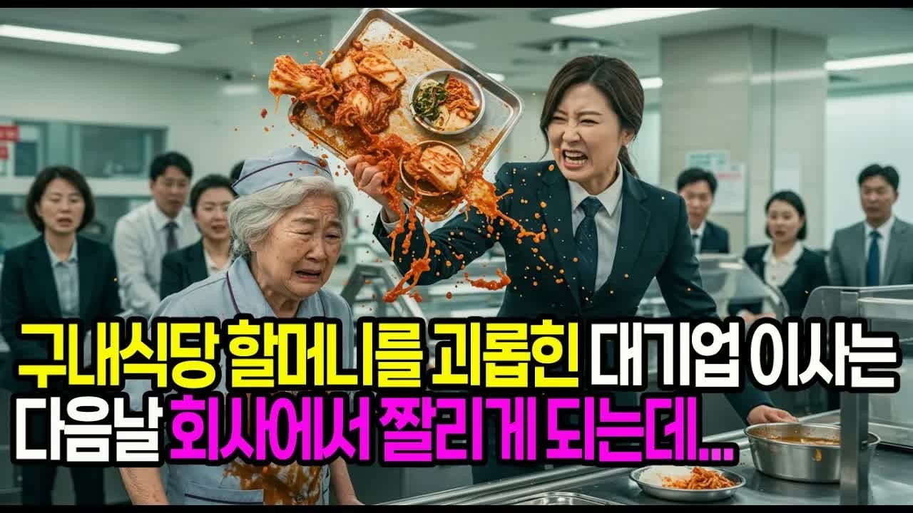 구내식당 할머니를 괴롭히던 대기업 이사는 그녀가 백만장자 회장님의 부인일 줄 꿈에도 몰랐다#사연라디오 #오디오북 #인생사연 #노후의지혜