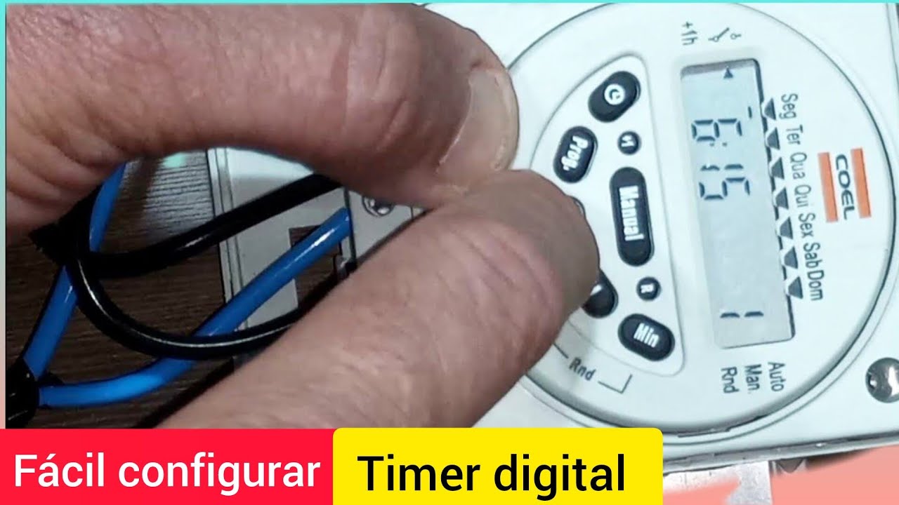 Como configurar timer digital da coel