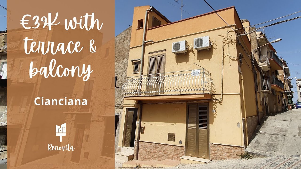 For Sale - €39,000 House in Cianciana, Sicily
