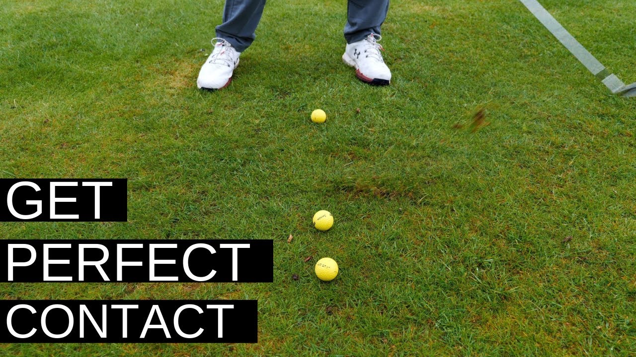 HIT THE GOLF BALL FIRST - THE EASY SWING DRILL
