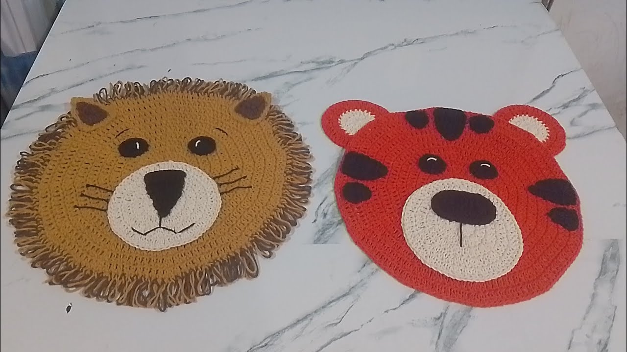 Sousplar de bichinhos Leão 🦁 e Tigre 🐯.