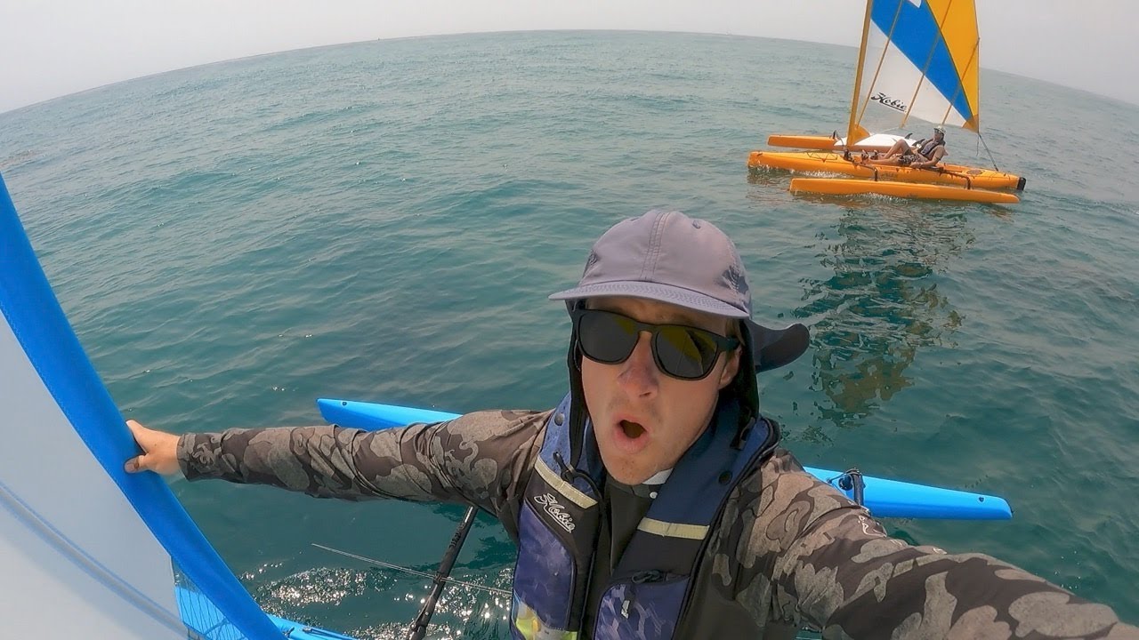 Sailing from Mission Bay to San Diego Bay on the Hobie Adventure Island