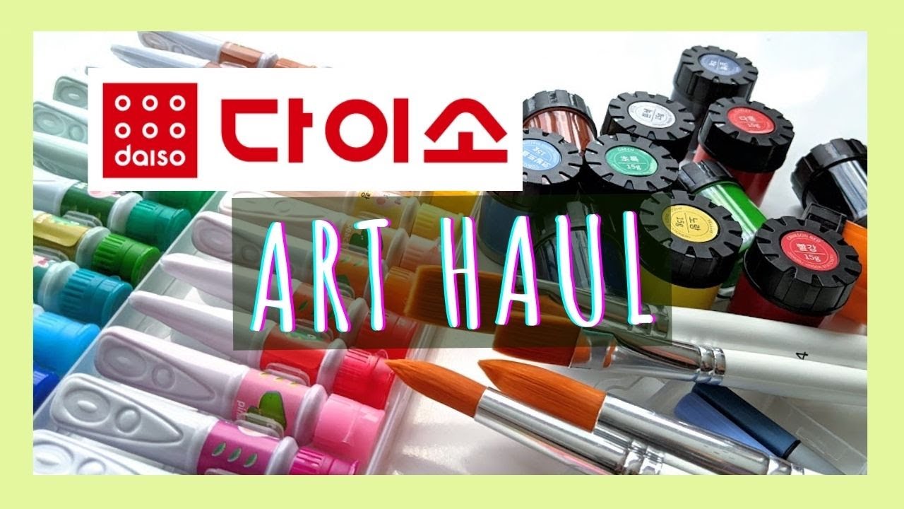 DAISO in SOUTH KOREA Art Supply Haul