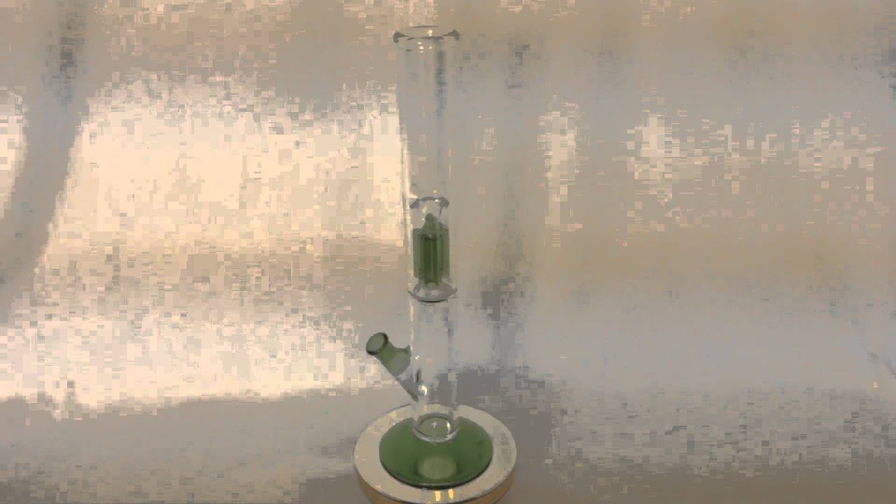 Water Pipe with Green Percolator 15