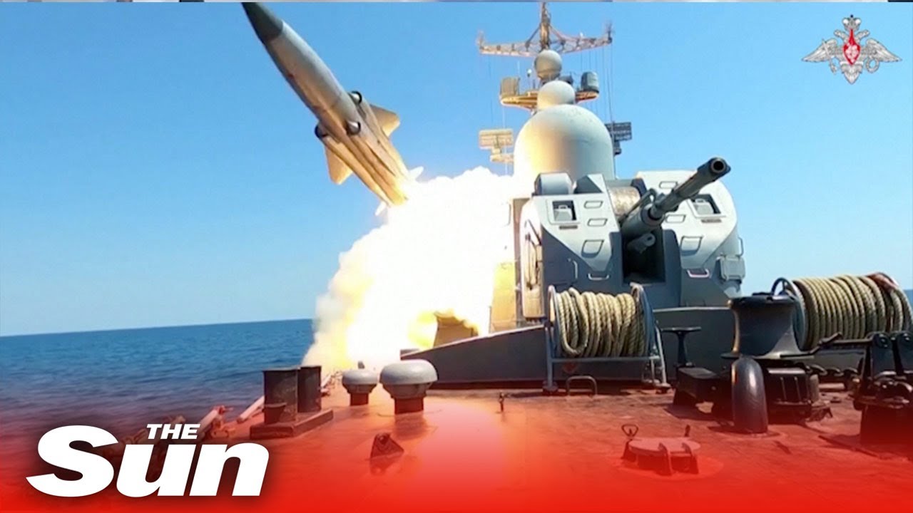 Russian navy fires rockets at targets in the Black Sea in warning to Ukraine