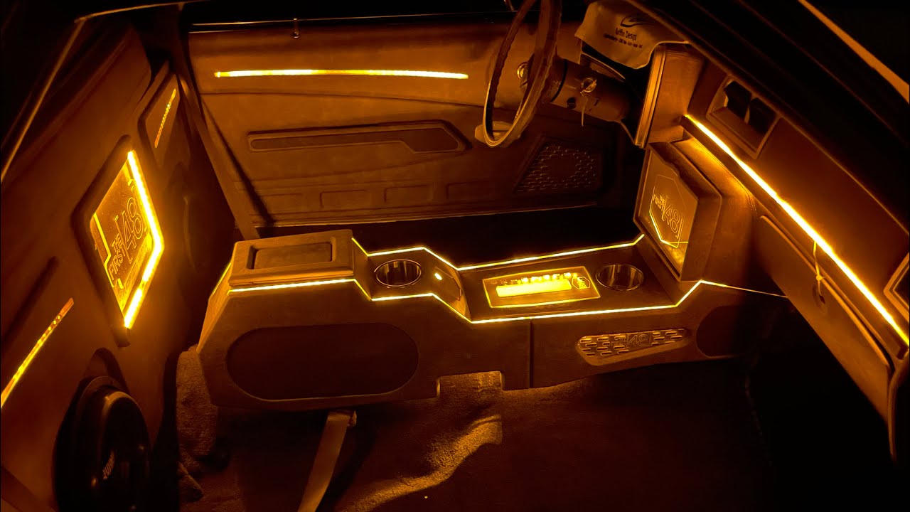 1980 El Camino “The First 48” full customer interior with Sub wall.