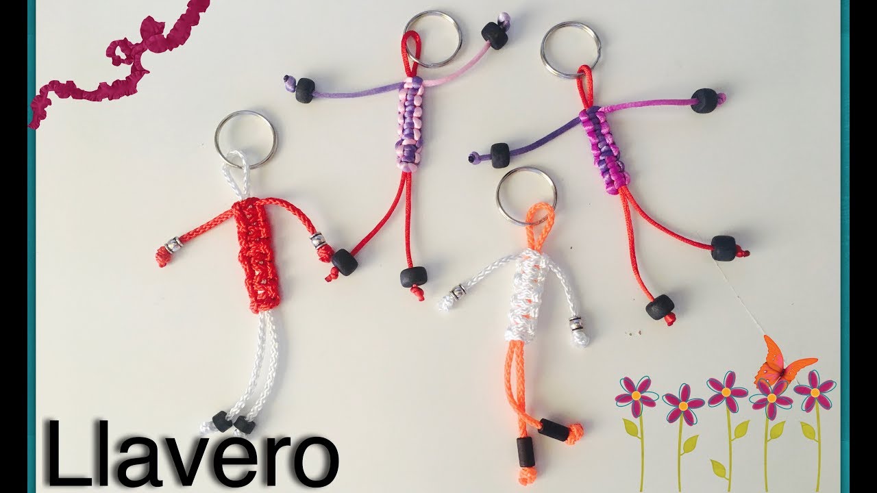 Como realizar un Llavero en forma de monigote