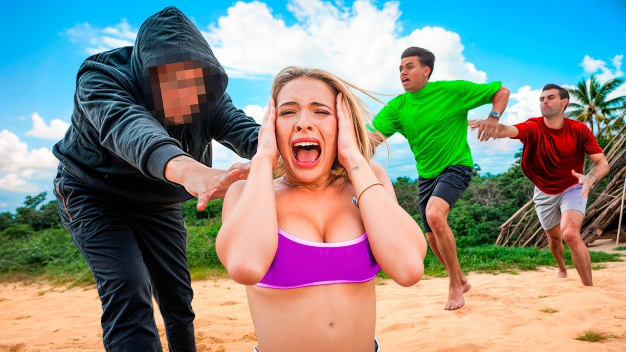 A GI SE PERDEU NA PRAIA E FOI SEGUIDA POR UM ESTRANHO!!