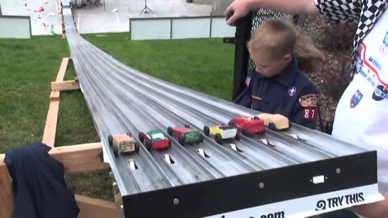 Longest Pinewood Derby Track 6 Lanes 8/2010 Salt Lake City, Utah