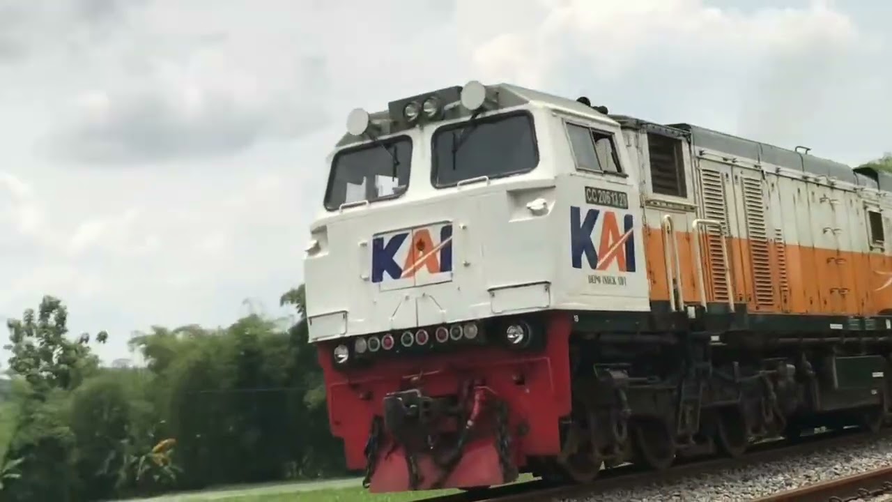KERETA API PANJANG ‼️ MENEMUKAN 20 KERETA API NGEBUT DI TIKUNGAN