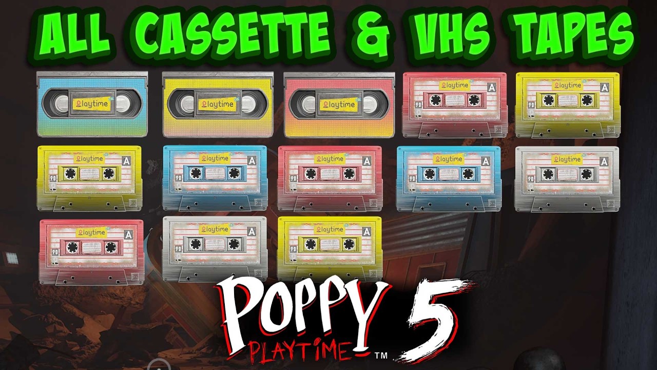 Poppy Playtime Ch 5: ALL Tapes! (Cassette & VHS)