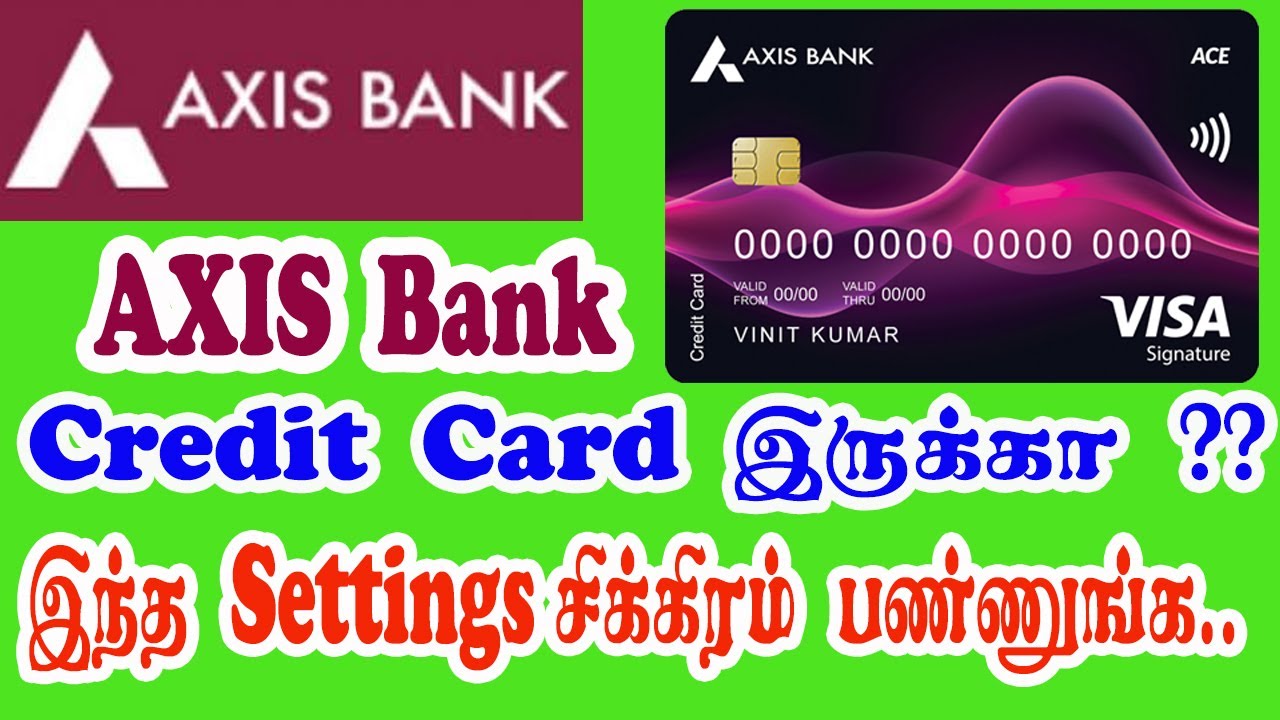 How to pay credit card bill using AXIS Mobile App | credit card payment | Axis bank payment in tamil