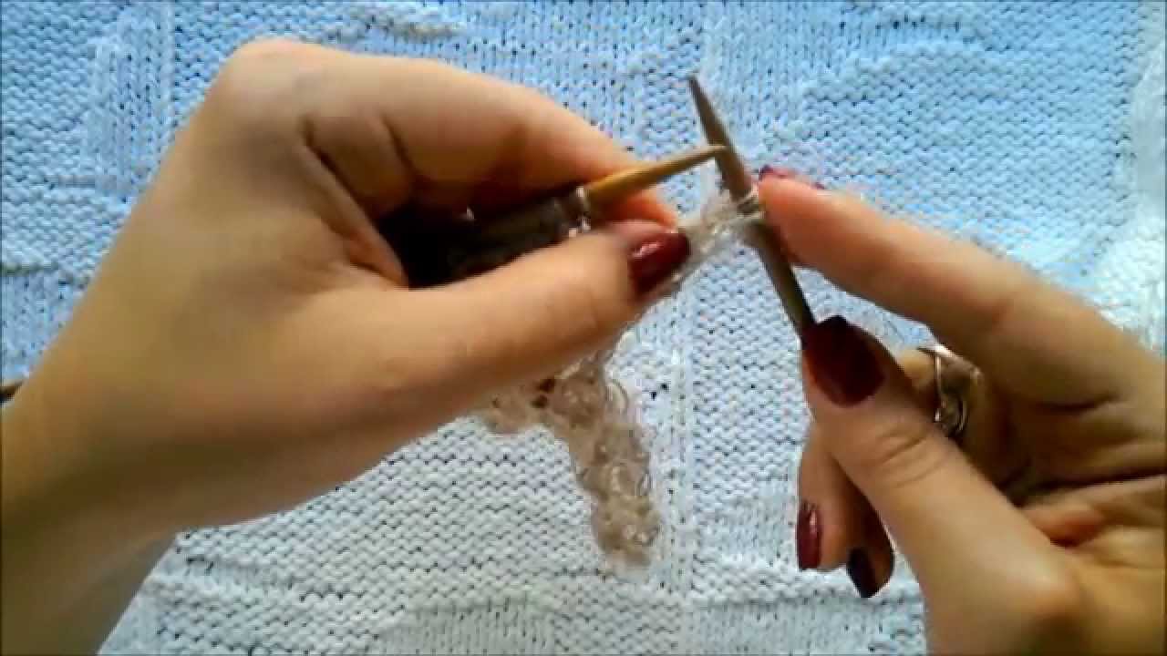 Cómo tejer Encaje Inglés con dos agujas (VOLUMEN MEJORADO!)