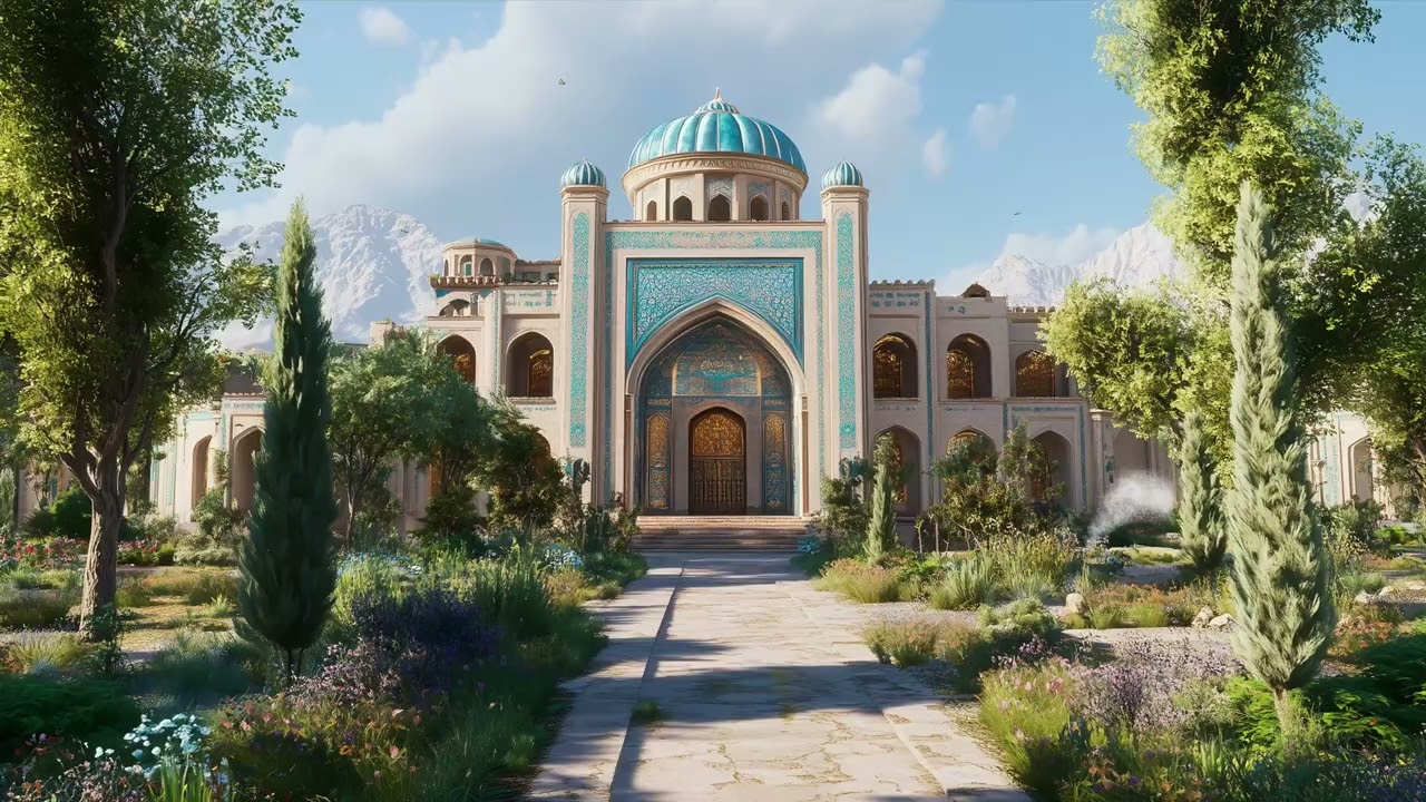 A Peaceful Day in Ancient India – Soothing Ambience with Birds & Soft Wind