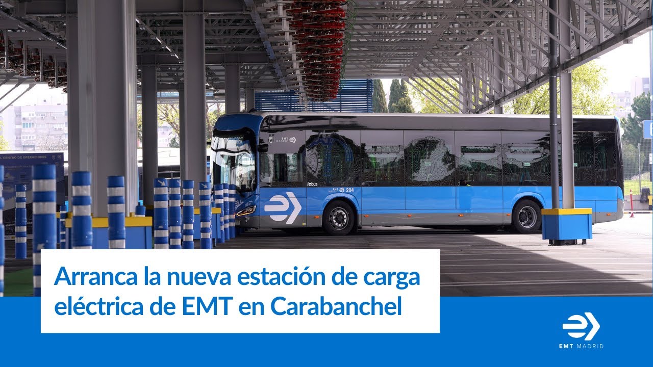 Arranca la nueva estación de carga eléctrica de EMT en Carabanchel