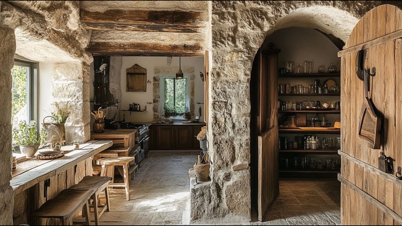 Amazed By The Simple But Strangely Beautiful Interior Of This Stone House