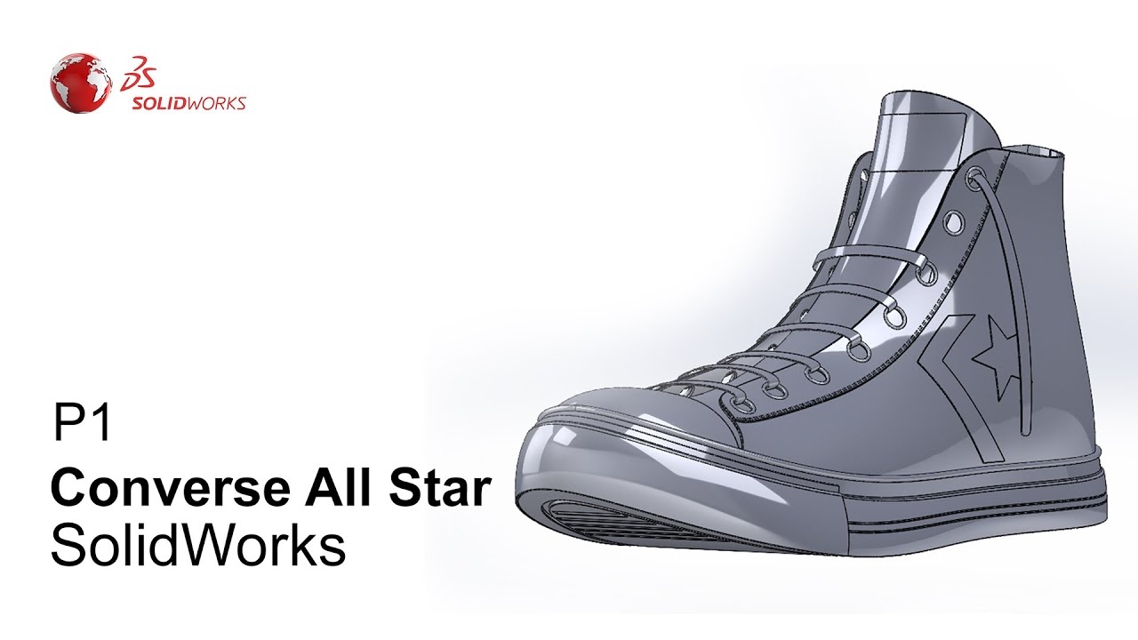 #SolidWorks @converse  - All Star Shoe Part 1