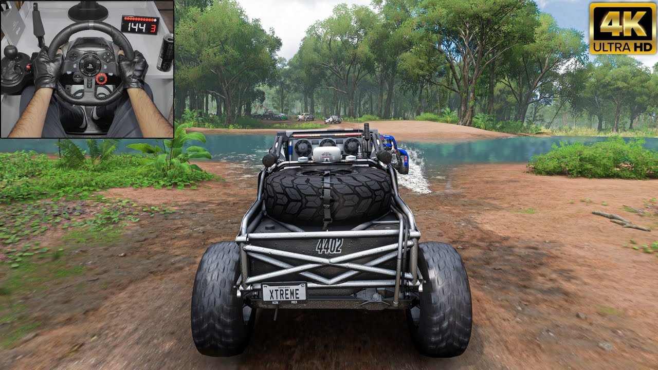 1000HP #4402 Ultra 4 vs Offroad Beasts - Forza Horizon 5 | Steering Wheel Gameplay